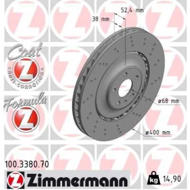 Bremsscheibe VA Sport 100.3380.70 Bremsscheibe VA Sport 100.3380.70