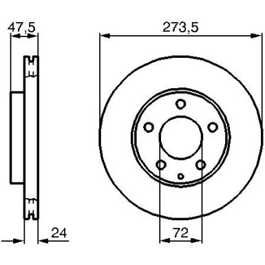 Bremsscheibe VA 0 986 479 034 Bremsscheibe VA 0 986 479 034