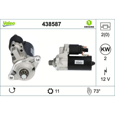 VALEO Anlasser 438587 Valeo Origins New OE TECHNOLOGIE VALEO Anlasser 438587 Valeo Origins New OE TECHNOLOGIE