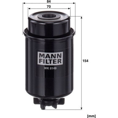 Mann & Hummel Kraftstofffilter LKW Caterpillar WK 8149