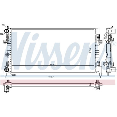 Wasserkühler PKW VW Polo VI 17 606722