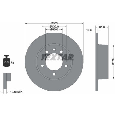 Bremsscheibe Opel/Renault T. Ma PRO 92111203