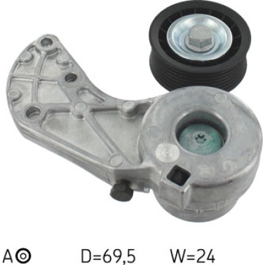 Multi-V-Spannrolle AUDI,PORSCHE,VW VKM 31318
