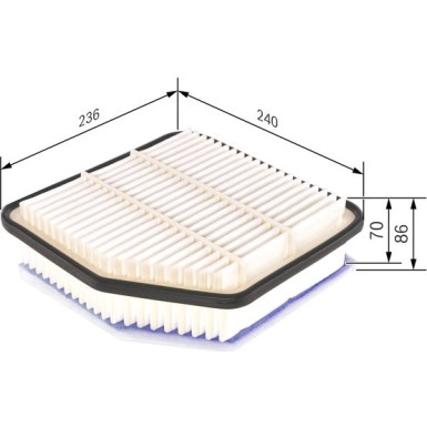 Luftfilter F 026 400 176 Luftfilter F 026 400 176
