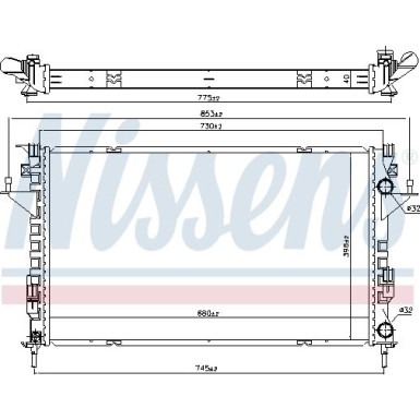 Wasserkühler PKW 637666 Wasserkühler PKW 637666