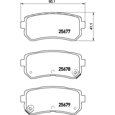 BREMBO Bremsklötze HA P 30 068 BREMBO Bremsklötze HA P 30 068