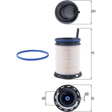 MAHLE Kraftstofffilter KX 494D MAHLE Kraftstofffilter KX 494D