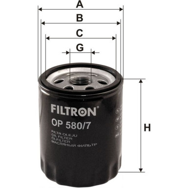 FILTRON Ölfilter OP580/7 FILTRON Ölfilter OP580/7