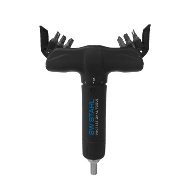 SW-Stahl T-Griff Drehmomentschlüssel 2-8 Nm mit Bits, 13-teilig 03913L