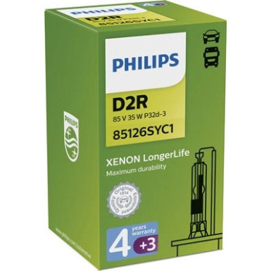 D2R 35W P32d-3 LongerLife 4300K Xenon 1 Stück Philips Longerlife Xenon LongerLife 85126SYC1
