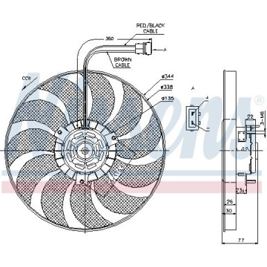 Kühlerlüfter PKW VW T4 90 85676