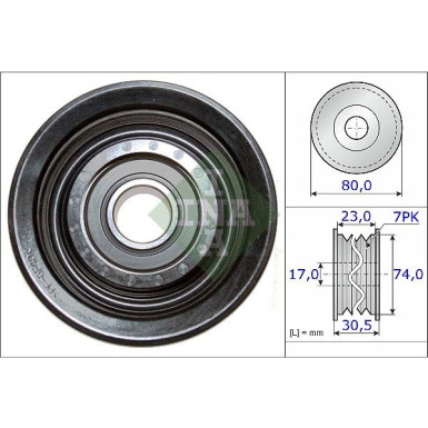 Umlenk-/Führungsrolle, Keilrippenriemen 532 0580 10