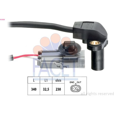 FACET Impulssensor 9.0328 Made in Italy - OE Equivalent