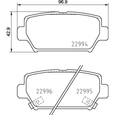 BREMBO Bremsklötze HA P 54 062 BREMBO Bremsklötze HA P 54 062