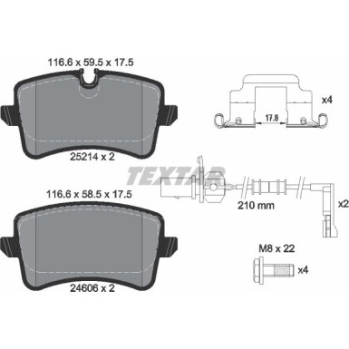 Bremsbelagsatz Vw T. A6/A7 11- Scheibe 330Mm 1 Sensor 2521402 Bremsbelagsatz Vw T. A6/A7 11- Scheibe 330Mm 1 Sensor 2521402