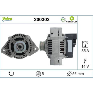 VALEO Generator 200302 VALEO CORE-FLEX VALEO Generator 200302 VALEO CORE-FLEX