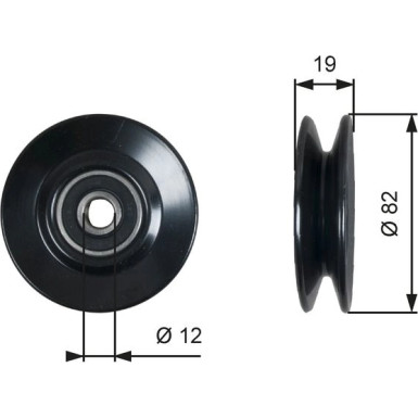 Umlenk-/Führungsrolle, Keilriemen T36606 Umlenk-/Führungsrolle, Keilriemen T36606