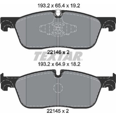 Bremsbelagsatz, Scheibenbremse Q+ 2214601