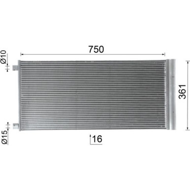 Kondensator, Klimaanlage AC 1124 000P