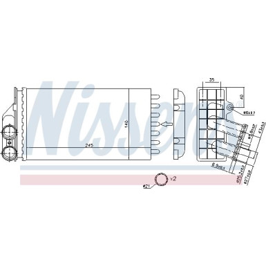 Heizkühler PKW 71157 Heizkühler PKW 71157