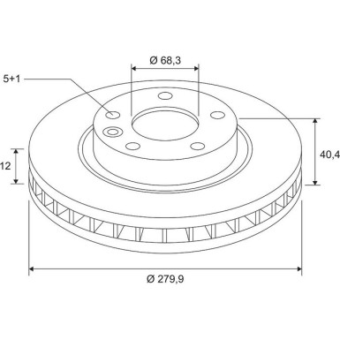 VALEO Bremsscheibe 672660 COATED