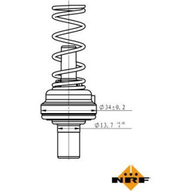 Thermostat, Kühlmittel 725195