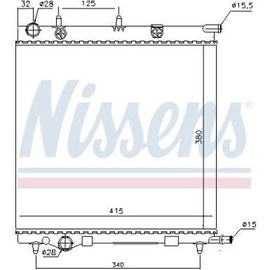 Wasserkühler PKW CITROEN C2 03- / C3 02- o.Klima 61284