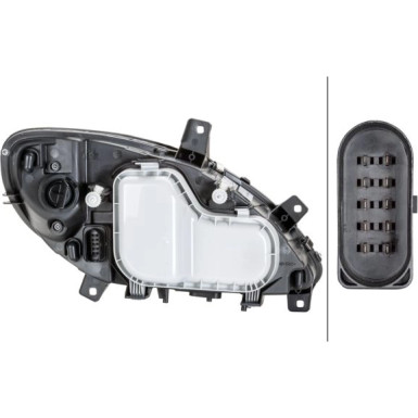 Scheinwerfer L H7/H7/H7 +MOT +NSW HELLA PQ MERCEDES VITO/VIANO 7,03-8,10 1EG 246 041-011