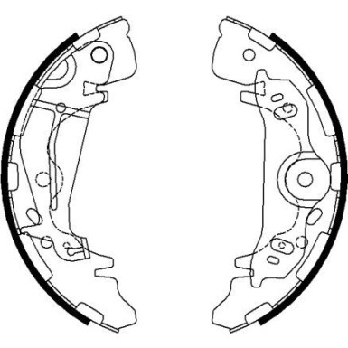 Bremsbacken Hyundai H1 00-07 91075800 Bremsbacken Hyundai H1 00-07 91075800