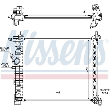 Wasserkühler PKW 630736