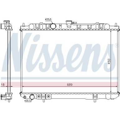 Wasserkühler PKW 68704