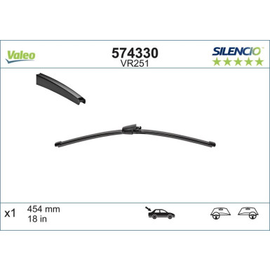 VM251 VALEO Silencio X.TRM HECK 574330 VM251 VALEO Silencio X.TRM HECK 574330
