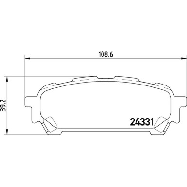 BREMBO Bremsklötze HA SUBARU Forester, Impreza 99-12 PRIME LINE P 78 014