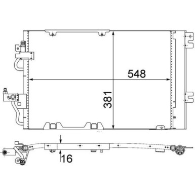 Kondensator, Klimaanlage AC 378 000S