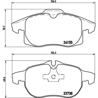 BREMBO Bremsklötze VA P 10 011 BREMBO Bremsklötze VA P 10 011