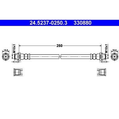 Bremsschlauch 24.5237-0250.3