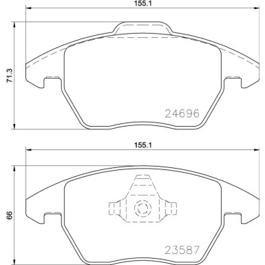 BREMBO Bremsklötze VA P 85 148 BREMBO Bremsklötze VA P 85 148