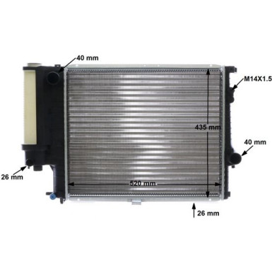 Kühler, Motorkühlung CR 244 001S