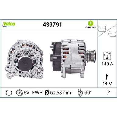 VALEO Generator 439791 Valeo Origins New OE TECHNOLOGIE
