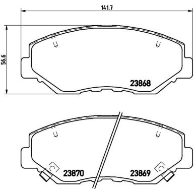 BREMBO Bremsklötze VA HONDA Accord, Civic 03 XTRA LINE P 28 035X
