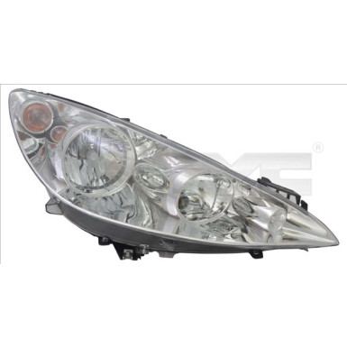 Scheinwerfer L H7/H1 +LWR +MOT CHROM PEUGEOT 308 (ALLE MOD) 9,07-4,11 4846,506,1
