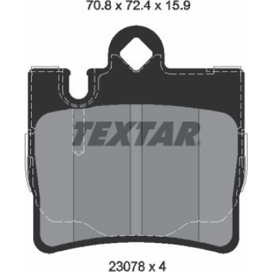 Bremsbelagsatz Db T. W220 98 Q+ 2307801
