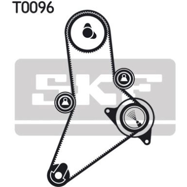 SKF Zahnriemensatz VKMA 02983