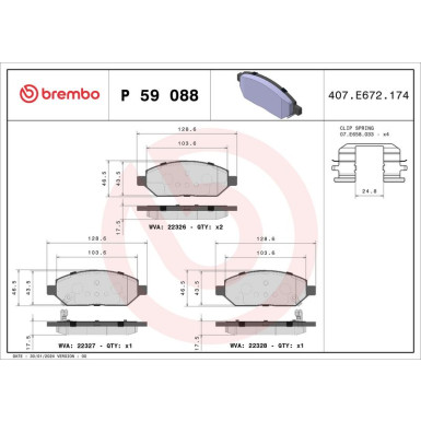 BREMBO Bremsklötze VA OPEL Karl 15 PRIME LINE P 59 088 BREMBO Bremsklötze VA OPEL Karl 15 PRIME LINE P 59 088