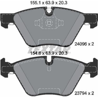 Bremsbelagsatz Bmw P. E87 05 Q+ 2409601