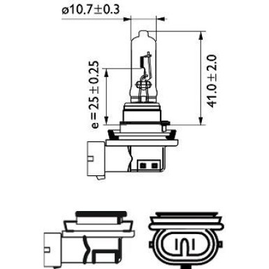 H9 12V, 65W, PGJ19-5 12361B1