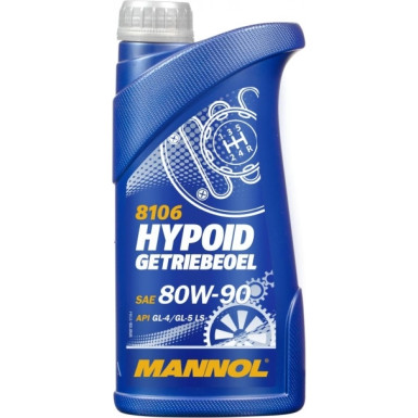 MANNOL Hypoid 80W-90 GL-4/GL-5 LS 8106 1 Liter 8106-1 MANNOL Hypoid 80W-90 GL-4/GL-5 LS 8106 1 Liter 8106-1