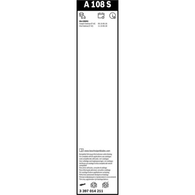 Bosch Scheibenwischer Aerotwin A108S 3397014211 Bosch Scheibenwischer Aerotwin A108S 3397014211
