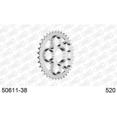 AFAM Kettenrad STAHL 38 Zähne 50611-38 AFAM Kettenrad STAHL 38 Zähne 50611-38