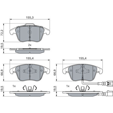 Bremsklötze AUDI,SEAT,VW 0 986 494 372 Bremsklötze AUDI,SEAT,VW 0 986 494 372